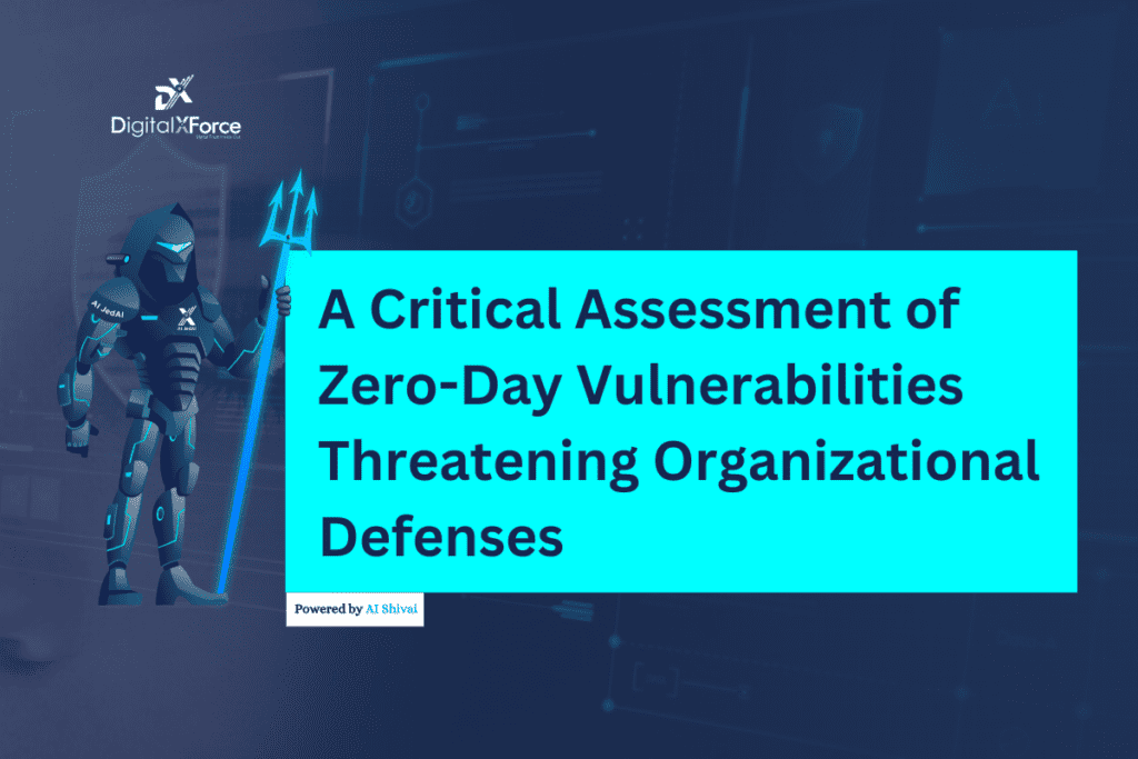 A banner for the blog post title "A Critical Assessment of Zero-Day Vulnerabilities Threatening Organizational Defenses"